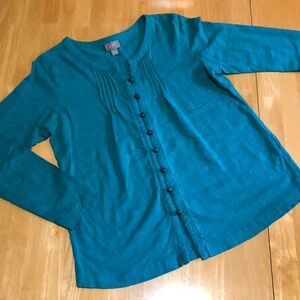 J.Jill long-sleeved button-front top